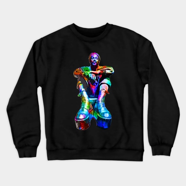 Marvin Gaye Rainbow Crewneck Sweatshirt by FiveMinutes